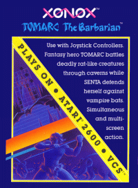 Tomarc The Barbarian Atari 2600  box art
